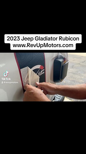 2023 Jeep Gladiator Rubicon. Custom Design Graphics by Rev Up Motors. Matte Black with 3D Gloss Black Topgraphic Map Design. The Red outline is color matched to match the factory emblems. These are One-Off Graphics Designed by Rev Up Motors. #revupmotors #barrettjackson #mecumauctions #slowride #topography #topographicmap #topographicmaps #jeep #jeeplife #jeepgirl #jeepguy #jeepgladiator #jeepwrangler #jeepthing #rubicon #jeeprubicon #0iiiiiii0 #oIIIIIIo | Rev Up Motors