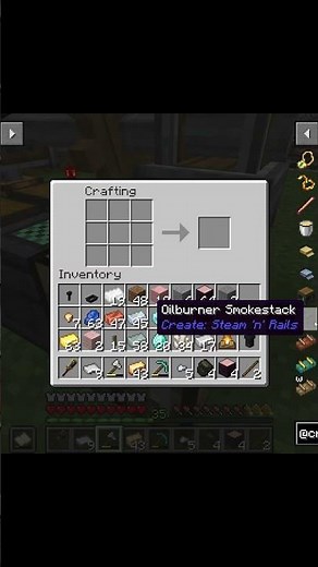 HOW TO BUILD A OILBURNER SMOKESTACK IN MINECRAFT #minecraft #create #tutorial