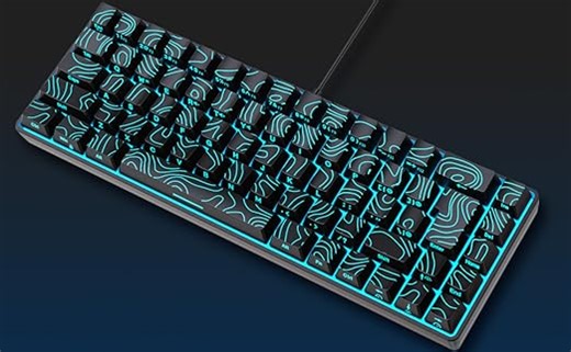 Snpurdiri 60% Percent Gaming Tastatur (Gradient 68 Schwarz)