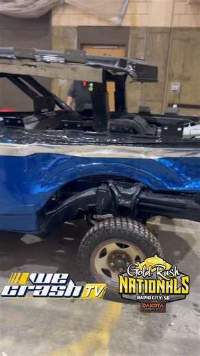 Team EPR just rolled into the tech barn! #GoldRushNationals2025 #Motorsports #UltimateDerby #RapidCitySD #derby #demolitionderby #TeamEPR | WeCrash TV