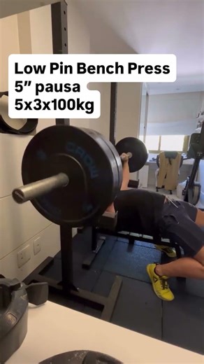 14/02/2026 - Low Pin Bench Press 3x100kg