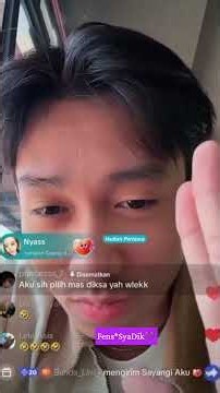 Live mas diksa hari ini di bikin salting sma syaqirah, wajahnya smpai merah 😂🥰🤏💜💜💜 #syadik #fypシ