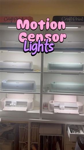 Motion Censor Lights in the craftroom