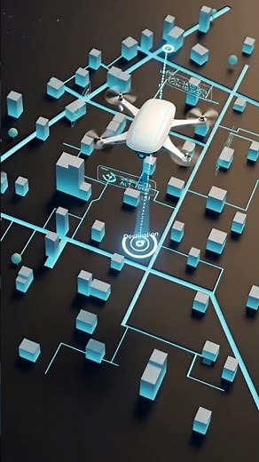 Drone Delivery in Action 😱 From Warehouse to Your Door 🚁#dronedelivery #shortsfeed #shorts #trending