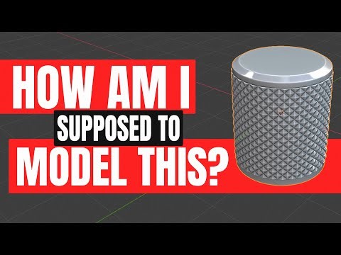 #01 How am I supposed to model this? Knob modeling, blender