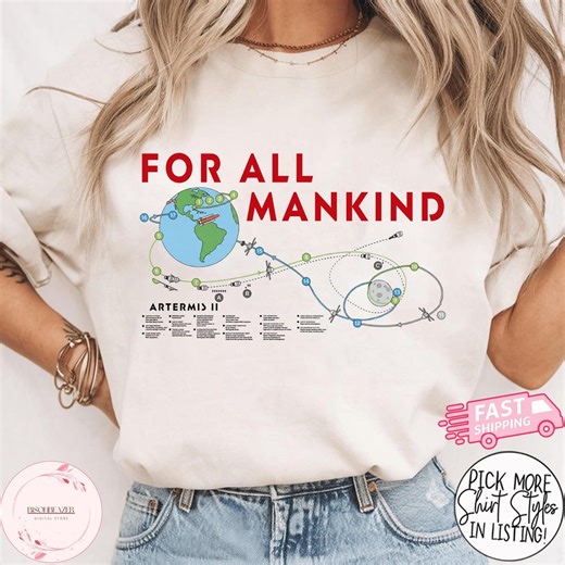 Artemis II Mission T-shirt, NASA Moon Mission Map Shirt, Space Exploration Graphic Tee, First Crewed Test Flight Lunar Orbit Apparel - Etsy UK