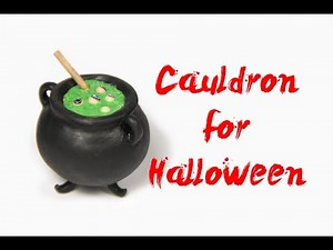 How to Make a Polymer Clay Cauldron for HALLOWEEN - DIY Tutorial