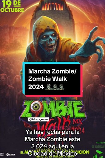 Zombie Walk Event in Mexico City