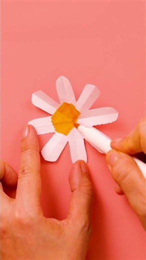 💜 Make a Paper Flower Garden 🪻 So Simple! 😍 #Kids #DIY #Shorts