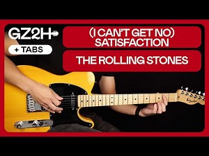(I Can't Get No) Satisfaction Guitar Tutorial The Rolling Stones | Rhythm + Lead Parts + TAB
