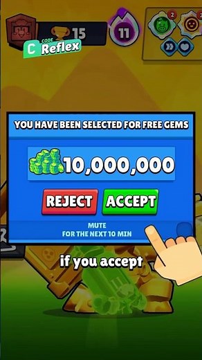 you get 10 MILLION gems, but… 🤔