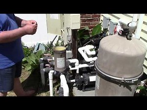 Pool Opening 2021, Part 7 - Adding Chlorine Tabs To An Automatic Chlorinator