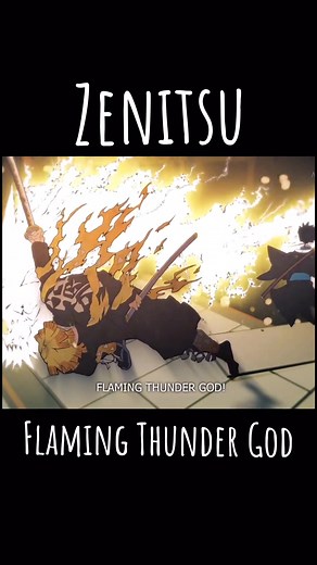 Unveiling Zenitsu's Flaming Thunder God Form | Anime Demon Slayer