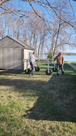 Super Quick Dock Install! check out how: www.carlsondock.com @FLOE INTERNATIONAL . . . . . #floe #dock #lake #lakelife #pontoon #boat | Carlson Dock & Barge