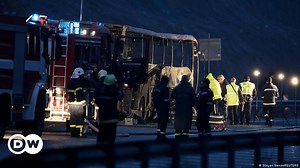 Bus crash in Bulgaria leaves at least 45 people dead