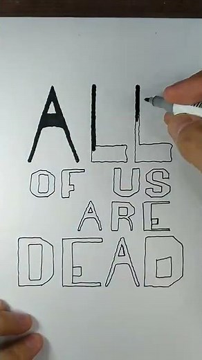 How to DRAW LOGO 'ALL OF US ARE DEAD' Dibujo 'Estamos muertos' #Shorts