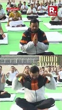 CM Nayab Singh Saini Performs Yoga At Protocol Training Event Ahead Of International Yoga Day