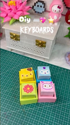 DIY Mini Paper Keyboards ⌨️💖
