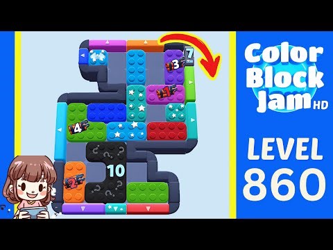 Color Block Jam Level 860 Solution Walkthrough