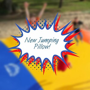 🤸‍♀️Yippee! We're getting a bigger and better JUMPING PILLOW! Our current one is still inflated and will be used up until May when our new one is scheduled to be installed. | All Seasons Holiday Park