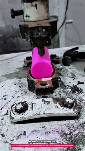 Soap Bar Press Machine 3 Ton Force 60mm Mold 8s Cycle High Density Soap Forming