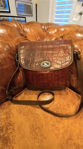SOLD! Dooney & Bourke Croco Embossed Vintage Crossbody Bag!