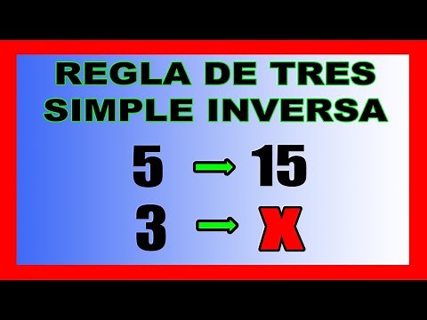 ✅👉 Regla de Tres Simple Inversa