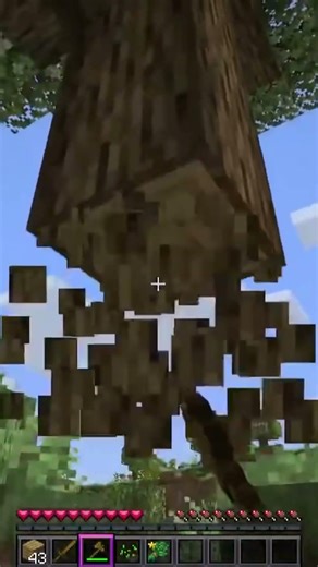 BETTER MINECRAFT BMC4 I CAN CHOP A TREE DOWN IN ONE WITH A AXE HOW TO CHOP A TREE DOWN