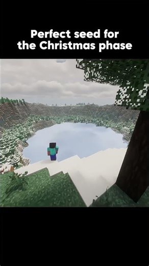 Best seed to celebrate Christmas 🎄🤩 #minecraft #minecraftshorts #shorts