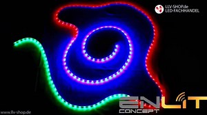 Enlit Dream Color Led Strip : Get 76 amazing color changing patterns controlled with touch button controller with the led strip. Priced BDT : 2200 ( 5 meter package with touch button controller and power supply ) Inbox us for placing order. | Enlit Concept