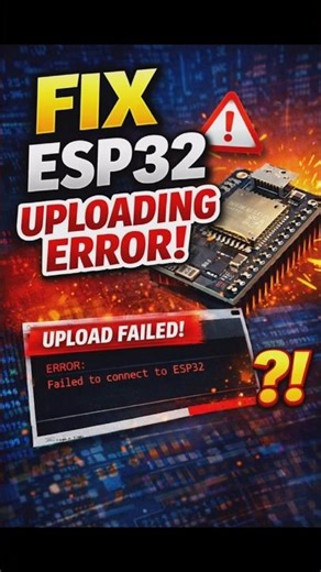 ESP32 Upload Error Solved in 30 Seconds #arduino #arduinoproject #raspberrypi #arduinonano #fix
