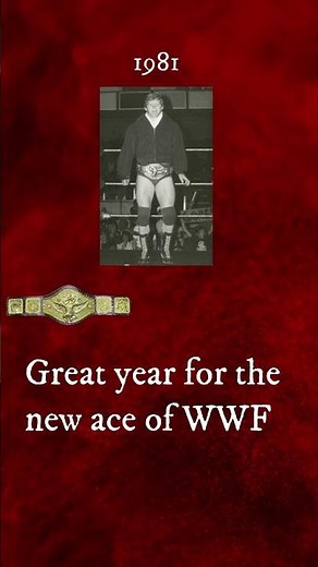 The WWE Championship in the year 1981