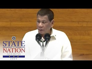 #SONA2020: Part 1 of President Rodrigo Duterte's State of the Nation Address on July 27, 2020