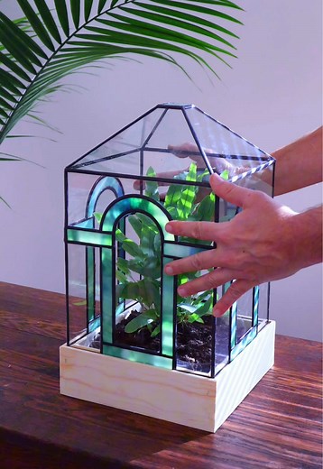 Stained Glass Terrariums: Unique Designs & Colors