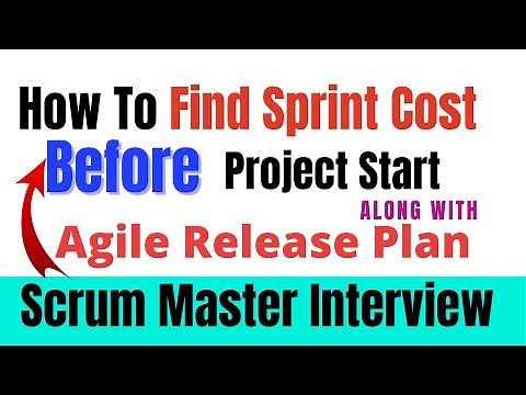 How to find sprint cost before the Project start I Agile release plan I scrum master interview Q & A