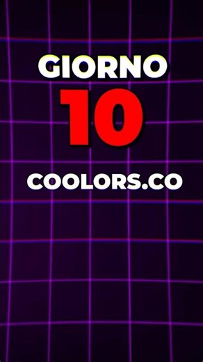 CREA PALETTE IN UN'ISTANTE - #coolors.co