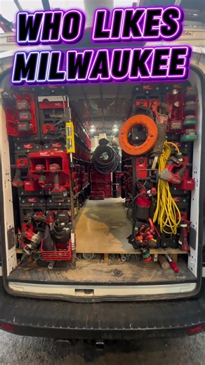 Milwaukee Tools Wall to Wall in a Fully Built Ford Transit Van #Milwaukee