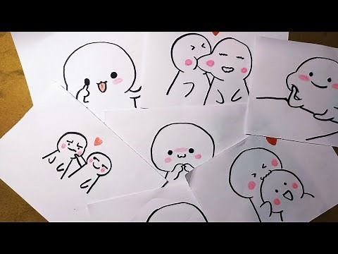 How to draw stickers ||milk and mocha || how to draw ||step by step drawing