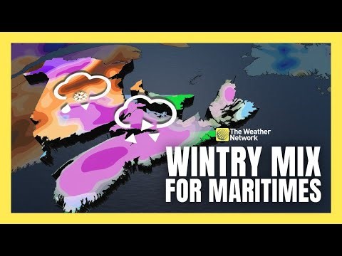 Messy Wintry Mix Heads for the Maritimes | #forecast