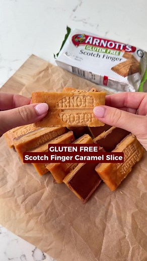 Gluten-Free Scotch Finger Caramel Slice Recipe