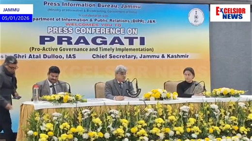 A total of 15 high-priority development projects worth ₹1.12 lakh crore are currently being monitored under the PRAGATI (Pro-Active Governance and Timely Implementation) platform in Jammu and Kashmir, aimed at ensuring timely execution and effective resolution of issues related to major infrastructure and public welfare works. Under PRAGATI, projects of national and strategic importance are reviewed regularly, with special focus on removing bottlenecks through coordinated efforts of central and