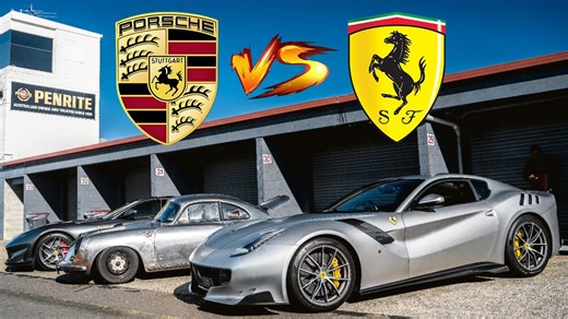 Track Day Battle – Porsche Faces Ferrari in High-Speed Duel