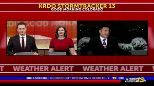 WEATHER ALERT: Our Stormtracker13 team is monitoring the rapid snowfall this morning – and tracking more inches on the way! Make sure to tune into Good Morning Colorado for a full look at your forecast from meteorologist Chevy Chevalier. | KRDO13