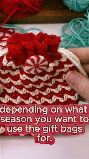 How To Crochet Adorable Gift Bags For Christmas