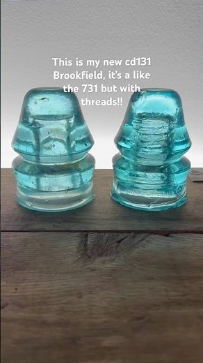 The beginning of threads in glass insulators
