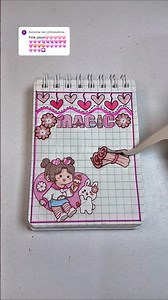 Mini Journal With Me Pink 🩷 Colours #kawaii #journalwithme