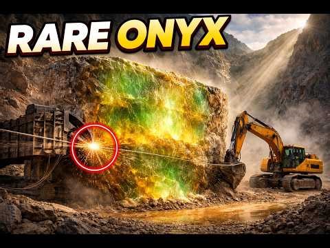 Inside a Secret Onyx Quarry Hidden in the Mountains (Full Process)