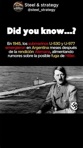Nazi U-Boats Appeared in Argentina After the War #ww2