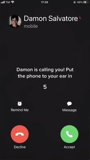 Damon Calling You - Vampire Diaries Fake Call App