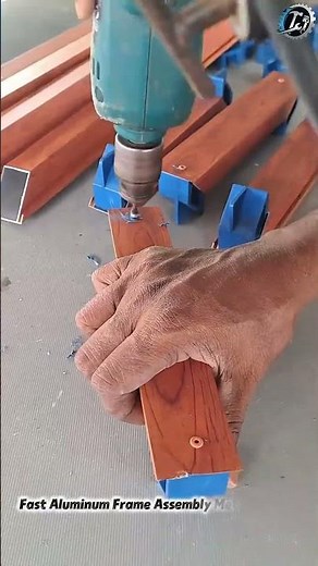 Aluminum Frame Corner Installation Guide 🔩🛠️ #Construction #DIY